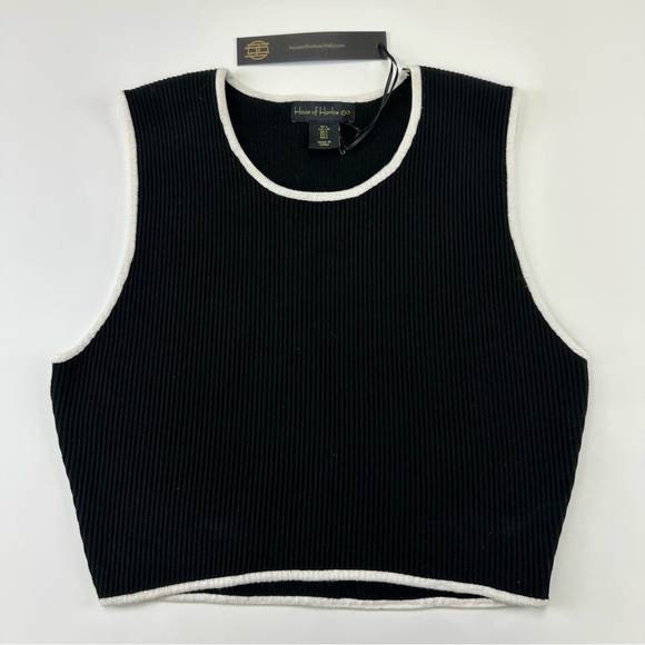 House of Harlow 1960 Tops - House of Harlow 1960 NEW rib knit black white tank top vest
Large Minimalist